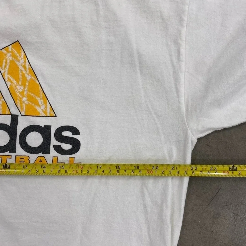 Vintage‎ Adidas Basketball 90s 3 Stripes T-Shirt Size L
